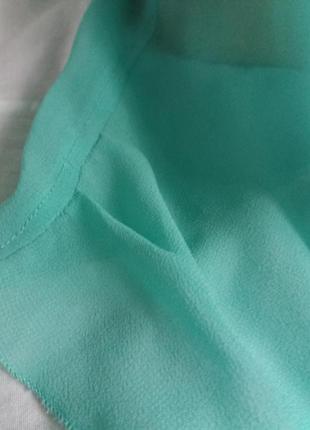 Красивенная натуральная блуза цвета тиффани,цвета мяты,42-46разм.,only.3 фото