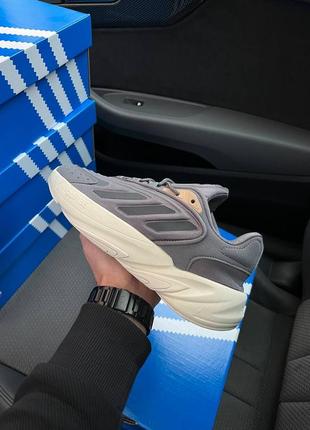 Привлекающие внимание кроссовки adidas ozelia массивные адидас мясная подошва серые6 фото