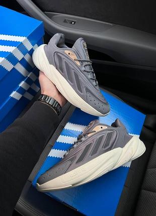 Привлекающие внимание кроссовки adidas ozelia массивные адидас мясная подошва серые4 фото