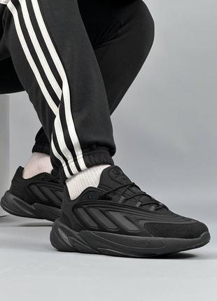 🎉 привертаючі увагу кросівки adidas ozelia масивні адідас мясна підошва чорні