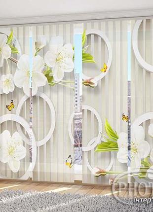 Японские фото шторы "цветы яблони" - любой размер. читаем описание!