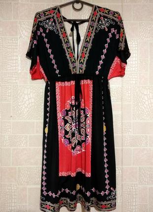 Легкое платьице в платочный принт