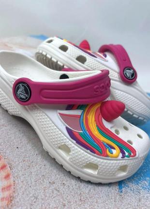 Дитячі крокси сабо crocs classic kids original для дівчаток
