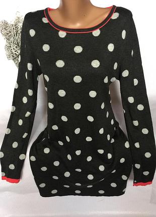 Тепленькое платье в горох next