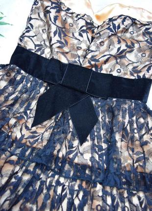 Кружевное платье ярусное бюстье5 фото