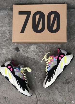 Женские кроссовки adidas yeezy boost 700 wave runner pink.