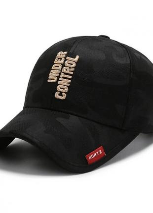 Бейсболка от narason черного цвета с лого under control