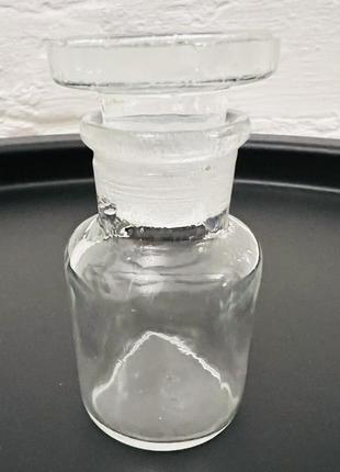 Пляшка/склянка для будь-яких речовин, притерта пробка, широка горло 30 мл