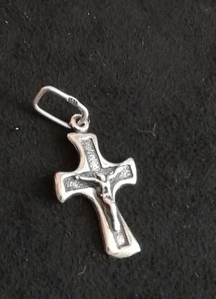 Серебряная подвеска # крестик #серебро 925" лот 611 фото