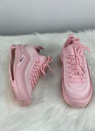 Женские супер кроссовки nike air max 97 ultra pink.