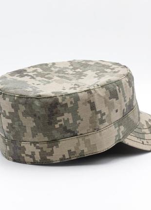 Армейская кепка немка пиксель зсу (всу), камуфляжная кепка с козырьком 57р., тактическая кепка с гербом2 фото