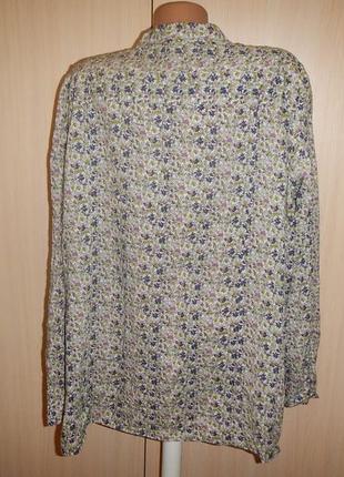 Легкая хлопковая блуза батал marks &amp; spencer р. 242 фото