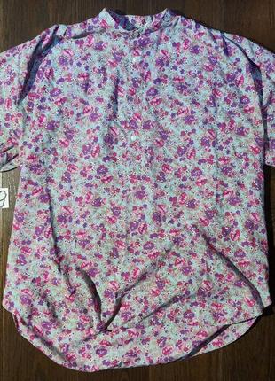 Цветочная блуза1 фото