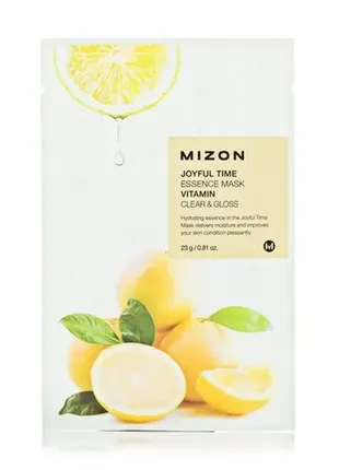 Тканевая маска с витамином с 23 г mizon1 фото