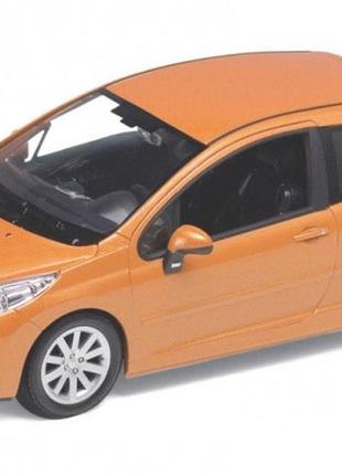 Машина welly "peugeot 207", металева, масштаб 1:24, 22492w