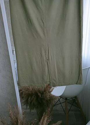 Крутая стилтная длинная прямая юбка р.36/385 фото