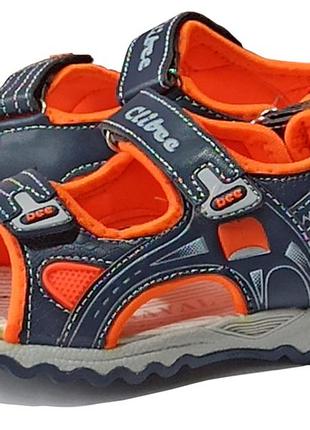 Спортивные открытыте босоножки сандали 260 летняя обувь для мальчика clibee клиби р.26