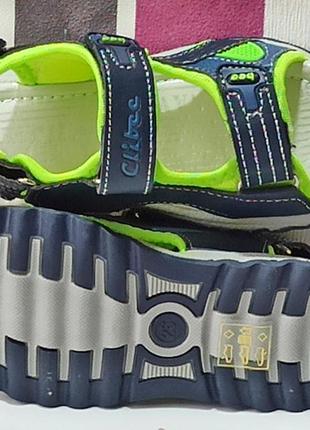 Спортивные открытыте босоножки сандали 260 летняя обувь для мальчика clibee клиби р.26.308 фото