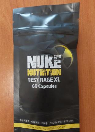 Препарат для росту м'язів та переробки жиру в енергію для них - test rage xl (англія) оригінал!2 фото