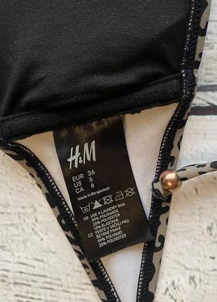 Купальник раздельный леопардовый h&amp;m леопардовый7 фото