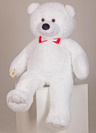 Мягкая игрушка для детей и взрослых, плюшевый мишка, мистер медведь, цвет белый, размер  160 см