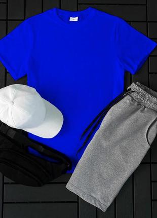 Шорты + футболка! базовый, спортивный костюм, летний комплект