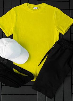 Шорты + футболка! базовый, спортивный костюм, летний комплект