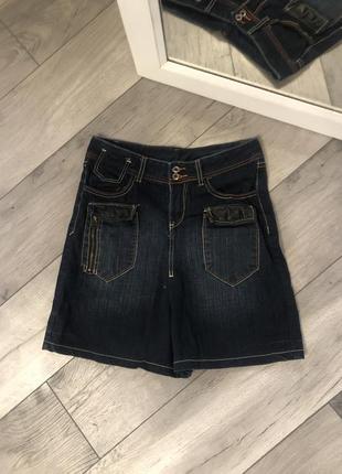 Юбка джинс темно-синяя s desigual