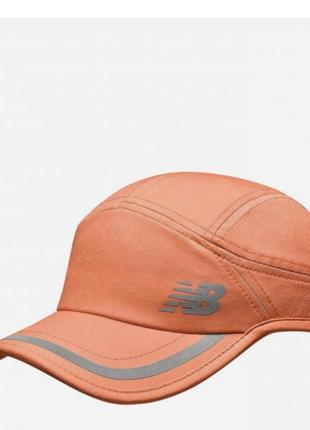 Кепка new balance impact running cap mh934309cpn one size оранжевая (194768169083)