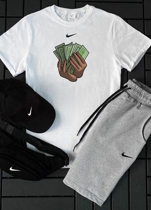 Шорти + футболка! базовий, спортивний костюм, літній комплект nike