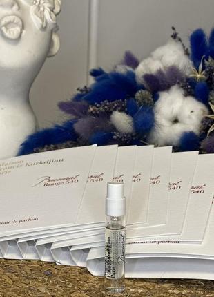 Оригінал пробник парфуми maison francis kurkdjian Baccarat rouge 540 | extrait de parfum ❤ оригинал парфюм экстракт