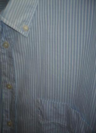 Мужская рубашка в полоску, классика, xxl5 фото