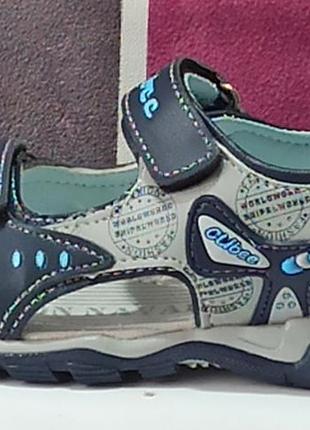 Спортивные открытыте босоножки сандали 263 летняя обувь для мальчика clibee клиби р.264 фото