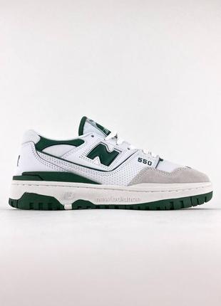 Стильные женские кроссовки баланс new balance
 белые с серым и зеленым кожаные/кожа деми, демисезонные осенние, веселые, летние (на осень, весна, лето5 фото