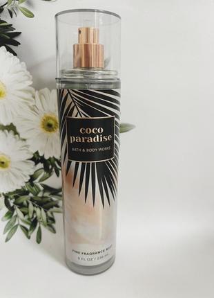 Набор мист + гель coco paradise от bath and body works