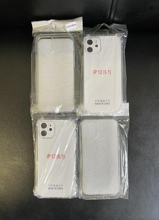 Чехол на iphone 12 и 12 pro - прозрачный силикон