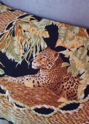 Шелковый платок знаменитого бренда с тигром9 фото