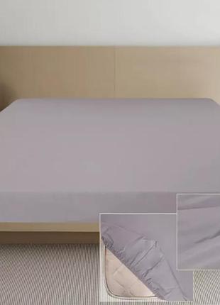 Простынь сатиновая на резинке цвет в ассортименте