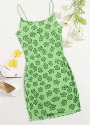 Платье разовое и зеленое shein2 фото