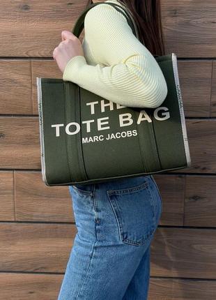 Marc jacobs medium tote bag green4 фото