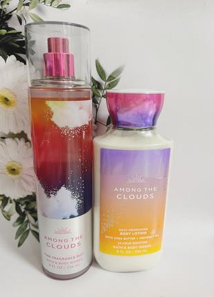 Набор мист + лосьон among the clouds от bath and body works