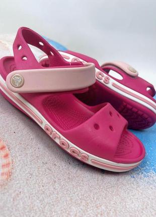 Детские сандалии crocs bayaband sandal kids original candy/pink