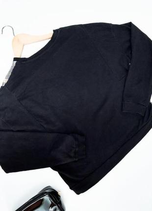 Женский черный джемпер с геометрическим принтом от бренда max3 фото