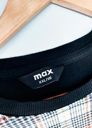 Женский черный джемпер с геометрическим принтом от бренда max2 фото
