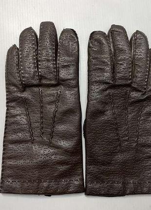 Перчатки кожаные leder, m-l, размер 8,5. как новые!