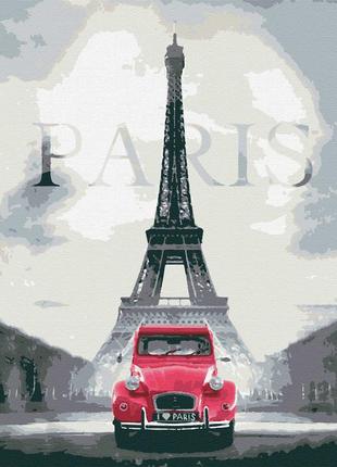 Картина по номерах бланк rb - 0155 париж ейфелева вежа ретро