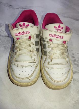 Кросовки на девочку adidas original, кожа, 24 розмір ,16 см2 фото
