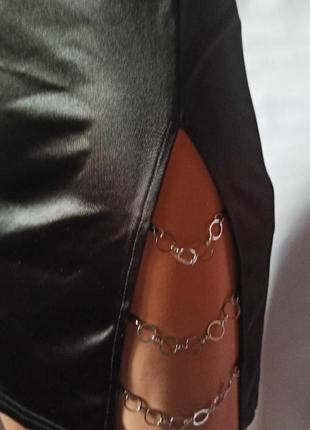 Черная и кремовая юбка shein8 фото