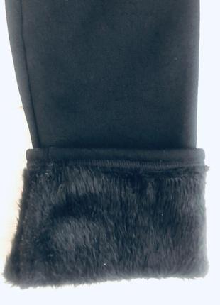 Лосины женские утепленные на меху черные батал 56-62р4 фото