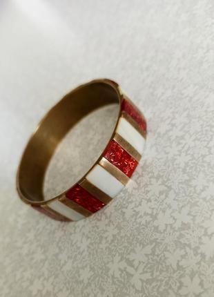 Винтаж. браслет латунь с перламутровыми вставками.